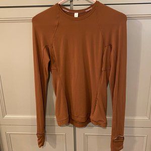 Lululemon Roasted Brown - It’s Rulu Run Long Sleeve Shirt Size 4